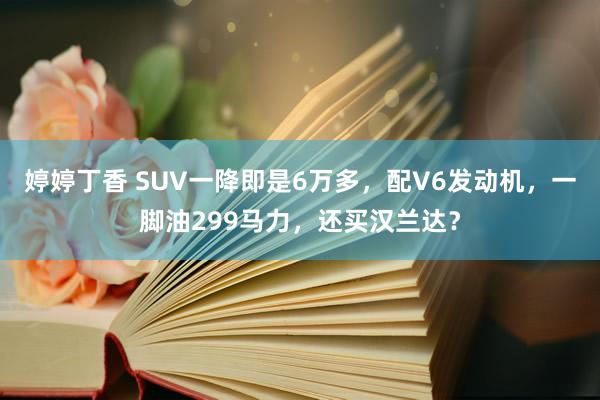 婷婷丁香 SUV一降即是6万多，配V6发动机，一脚油299马力，还买汉兰达？