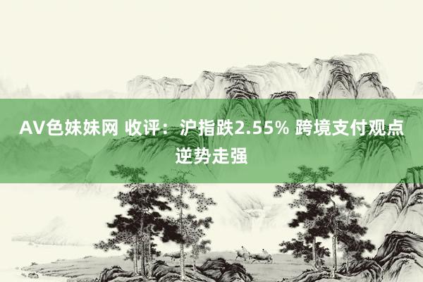 AV色妹妹网 收评：沪指跌2.55% 跨境支付观点逆势走强