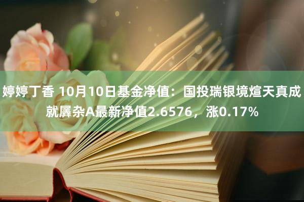 婷婷丁香 10月10日基金净值：国投瑞银境煊天真成就羼杂A最新净值2.6576，涨0.17%