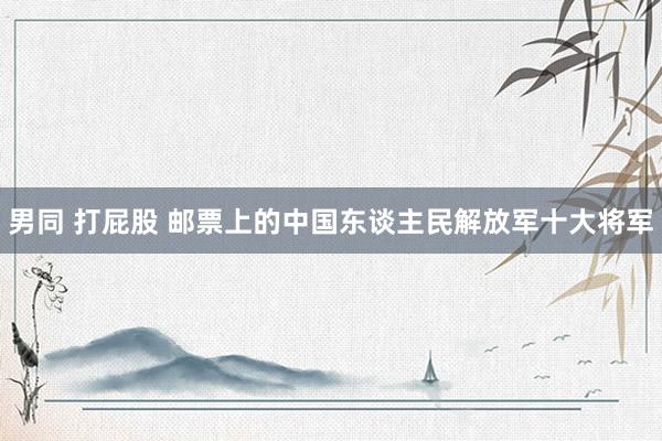 男同 打屁股 邮票上的中国东谈主民解放军十大将军