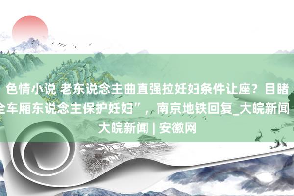 色情小说 老东说念主曲直强拉妊妇条件让座？目睹者称“全车厢东说念主保护妊妇”，南京地铁回复_大皖新闻 | 安徽网