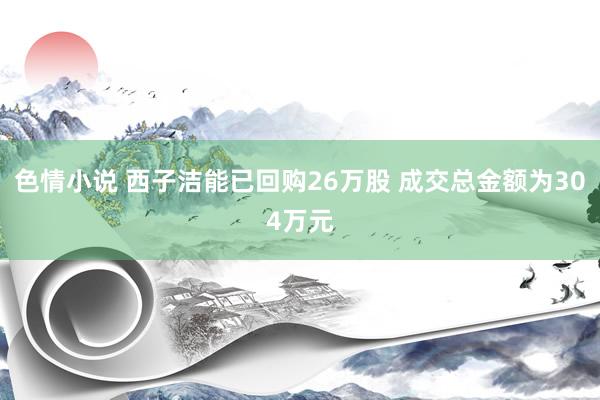 色情小说 西子洁能已回购26万股 成交总金额为304万元