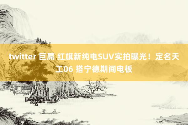 twitter 巨屌 红旗新纯电SUV实拍曝光！定名天工06 搭宁德期间电板