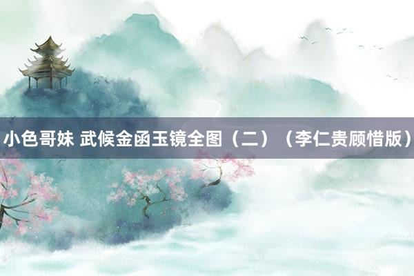 小色哥妹 武候金函玉镜全图（二）（李仁贵顾惜版）