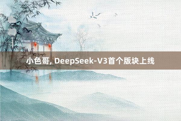 小色哥， DeepSeek-V3首个版块上线