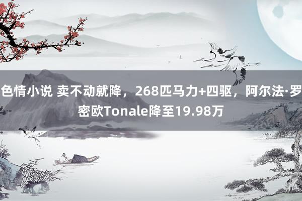 色情小说 卖不动就降，268匹马力+四驱，阿尔法·罗密欧Tonale降至19.98万