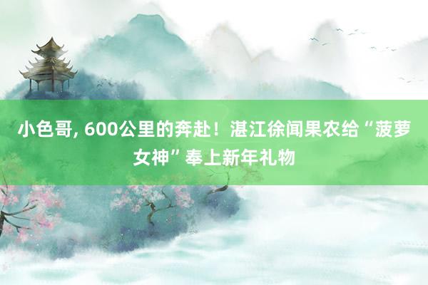 小色哥， 600公里的奔赴！湛江徐闻果农给“菠萝女神”奉上新年礼物